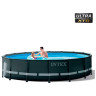Каркасный бассейн INTEX Ultra Frame 26326, 488×122 см — фильтр, лестница, тент, подстилка